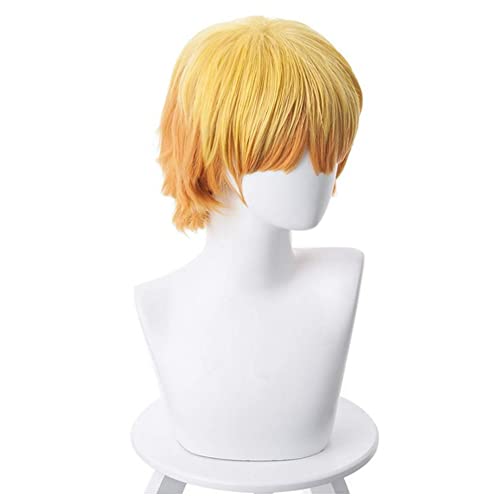 Xinchangda Kanroji Mitsuri Perücke Anime Cosplay Prop Tsuyuri Kanao/Agatsuma Zen'itsu/Kamado Nezuko Anime Perücke Halloween Cosplay Perücke Kollektion von Xinchangda