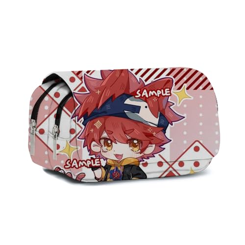 Xinchangda Kyan Reki Federmäppchen Anime Langa Hasegaw/Chinen Miya Federmäppchen Große Kapazität Anime Stifttasche Schreibwaren Tasche für Studenten, Typ1, 22*9*12CM von Xinchangda