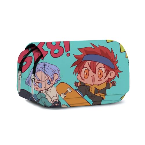 Xinchangda Kyan Reki Federmäppchen Anime Langa Hasegaw/Chinen Miya Federmäppchen Große Kapazität Anime Stifttasche Schreibwaren Tasche für Studenten, Typ8, 22*9*12CM von Xinchangda