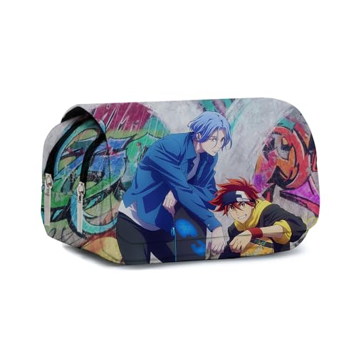 Xinchangda Kyan Reki Federmäppchen Anime Langa Hasegaw/Chinen Miya Federmäppchen Große Kapazität Anime Stifttasche Schreibwaren Tasche für Studenten, Typ9, 22*9*12CM von Xinchangda