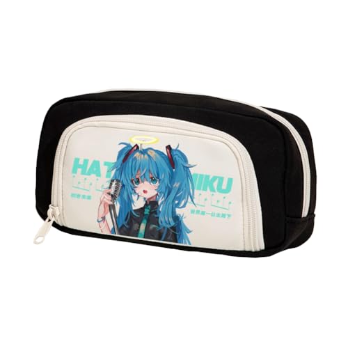 Xinchangda Miku Federmäppchen Miku Federmäppchen Miku Stiftetasche Anime Bleistifte Tasche Große Kapazität Bleistifte Box Doppelreißverschluss Fach Stifteetui Wasserdicht Student Schreibwaren Make-up Xinchangda Miku Federmäppchen Miku Federmäppchen Miku Stiftetasche Anime Bleistifte Tasche Große Kapazität Bleistifte Box Doppelreißverschluss Fach Stifteetui Wasserdicht Student Schreibwaren Make-up von Xinchangda