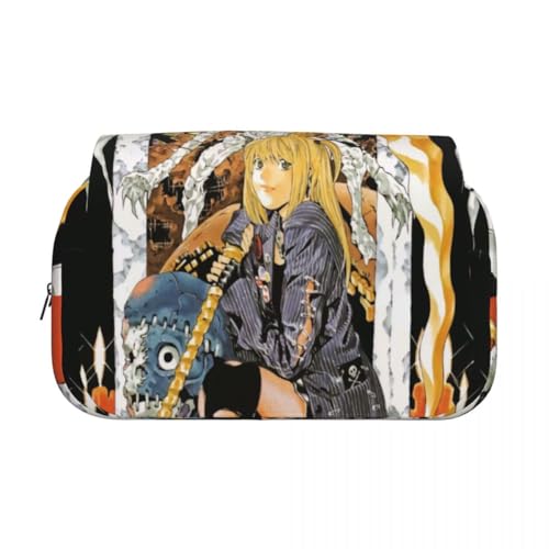 Xinchangda Misa Amane Federmäppchen Anime Light Yagami/L Federmäppchen Große Kapazität Anime Stifttasche Schreibwaren Tasche Schulbedarf, Typ 1, 21*7.5*10CM, Federmäppchen von Xinchangda