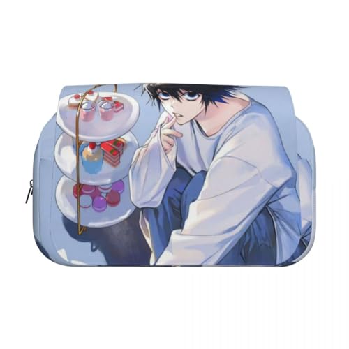 Xinchangda Misa Amane Federmäppchen Anime Light Yagami/L Federmäppchen Große Kapazität Anime Stifttasche Schreibwaren Tasche Schulbedarf, Typ 12, 21*7.5*10CM, Federmäppchen von Xinchangda