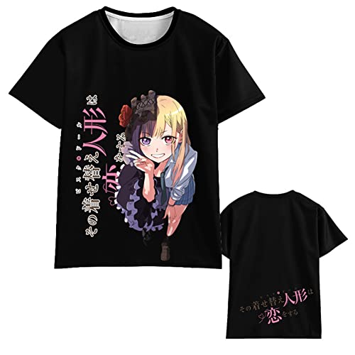 Xinchangda My Dress-Up Darling T-Shirt Anime Kitagawa Marin Gojō Wakana Druck T-Shirt Sommer Casual Rundhals Kurzarm Tops für Damen Herren, Typ 6, L von Xinchangda