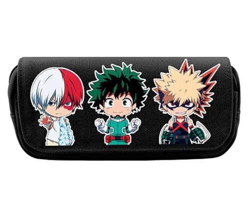 Xinchangda My Hero Academia Federmäppchen MHA Anime Cartoon Bleistift Box Todoroki Shouto Große Kapazität Stifttasche Studenten Schreibwaren Tasche, My Hero Academia, 20*10*7.5CM von Xinchangda