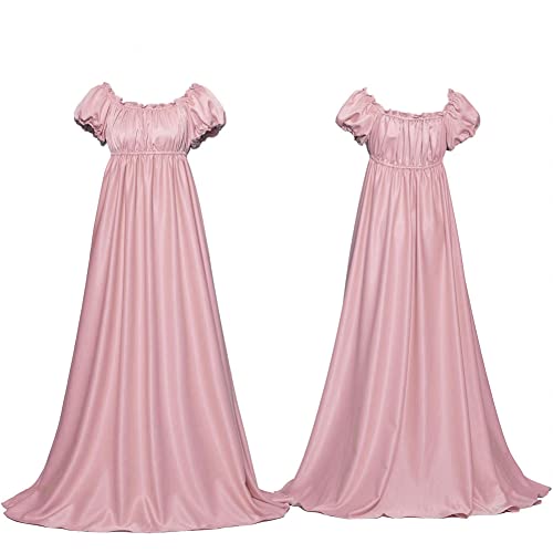 Xinchangda Regency Kleider für Frauen Mittelalter Vintage Viktorianisches Kleid Hohe Taille Langes Kleid Elegant Party Ballkleid von Xinchangda