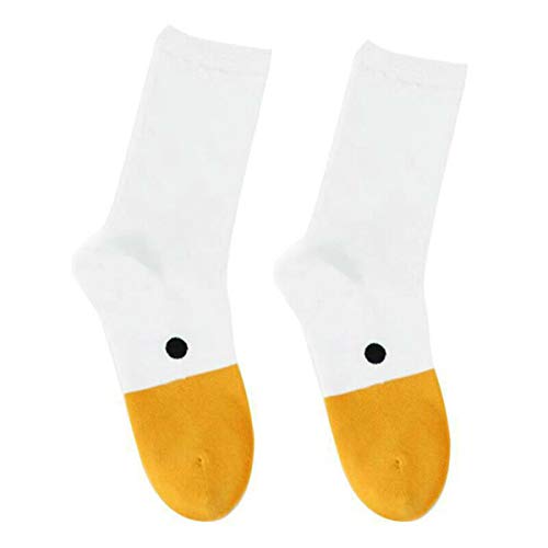 Xindemei Kreative Gänsekopf-Socken, Gänse-Spiel-Socken ohne Titel Lustige tierische Gänsekopf-Design-Baumwollsocken (3) von Xindemei