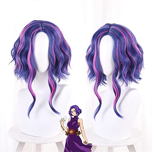 Xingbiyou Anime My Hero Academia Lady Nagant Cosplay Perücke Blau Lila Gemischt Perücken für Frauen Mädchen von Xingbiyou