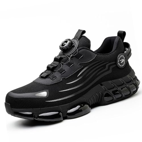 Arbeitsschuhe Herren Industrie Handwerksschuhe Leichte Atmungsaktive Sport Sicherheitsschuhe Anti-Smash Anti-Spike Stahlzehen Schuhe Quick On/Off Button Sicherheitsschuhe Damen Arbeitsschuhe Arbeitsschuhe Herren Industrie Handwerksschuhe Leichte Atmungsaktive Sport Sicherheitsschuhe Anti-Smash Anti-Spike Stahlzehen Schuhe Quick On/Off Button Sicherheitsschuhe Damen Arbeitsschuhe von Xinghuanhua