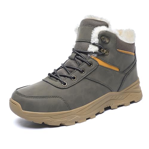 Herren Winterschuhe Warm Gefütterte Schneestiefel Bequem Winterstiefel Wanderschuhe Wasserdicht Rutschfeste Winter Boots für Outdoor 39-48 Herren Winterschuhe Warm Gefütterte Schneestiefel Bequem Winterstiefel Wanderschuhe Wasserdicht Rutschfeste Winter Boots für Outdoor 39-48 von Xinghuanhua