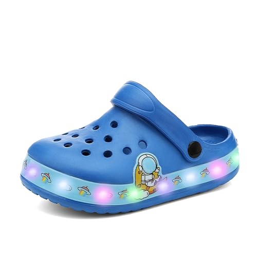 Kinder LED Clogs Jungen Hausschuhe Süße Mädchen Gartenschuhe Atmungsaktiv leichte Sandalen Badeschuhe rutschfeste EU 24-35 von Xinghuanhua
