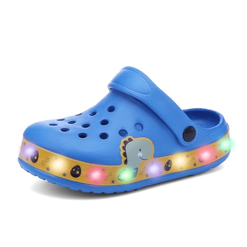Kinder LED Clogs Jungen Hausschuhe Süße Mädchen Gartenschuhe Atmungsaktiv leichte Sandalen Badeschuhe rutschfeste EU 24-35 von Xinghuanhua