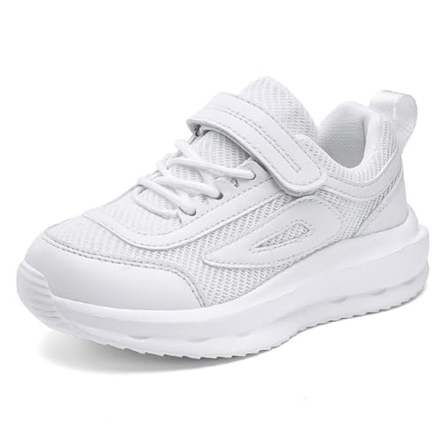 Kinder Schuhe Double Mesh Sport Laufschuhe Kinder Atmungsaktive Turnschuhe Mädchen Indoor Schuhe Kinder Casual Sneakers Road Running Schuhe Weiß 40 von Xinghuanhua