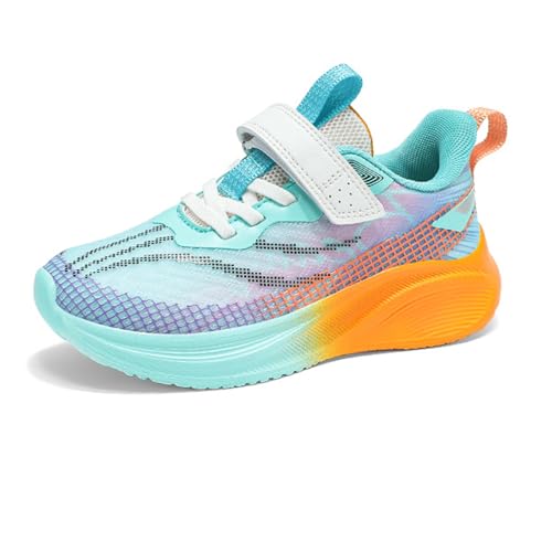 Kinder Turnschuhe Jungen Mädchen Sneakers Mode Laufschuhe Leicht Sportschuhe Atmungsaktiv Tennisschuhe Outdoor Fitnessschuhe Hallenschuhe EU31-40 von Xinghuanhua