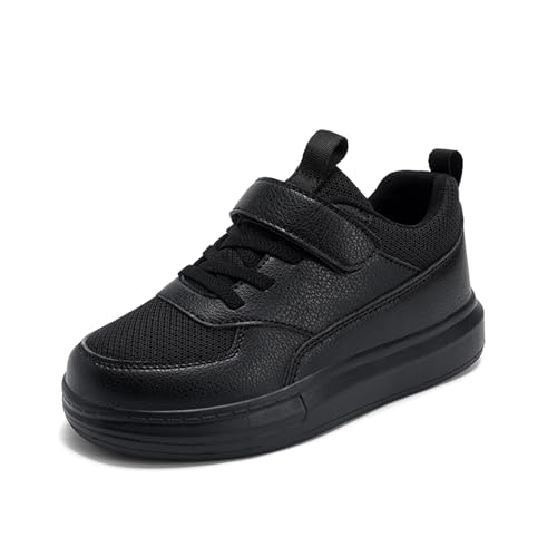 Unisex Kinder Turnschuhe Jungen Mädchen Leicht Klettverschluss Reine Farbe Sportschuhe Atmungsaktiv Sneakers 27-38 von Xinghuanhua