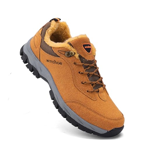 Winterschuhe Herren Warme Gefüttert Winterstiefel Wasserdicht Winterschuhe rutschfest Trekking Wanderschuhe Schneestiefel Gr.40-48 von Xinghuanhua