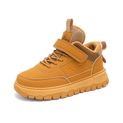 Winterschuhe Unisex Kinder Warm Gefüttert Winter Sneakers Schneestiefel Jungen Flach Winter Outdoor Schuhe Mädchen Laufschuhe Bequem rutschfeste Trekking Winterstiefel 28-38 von Xinghuanhua