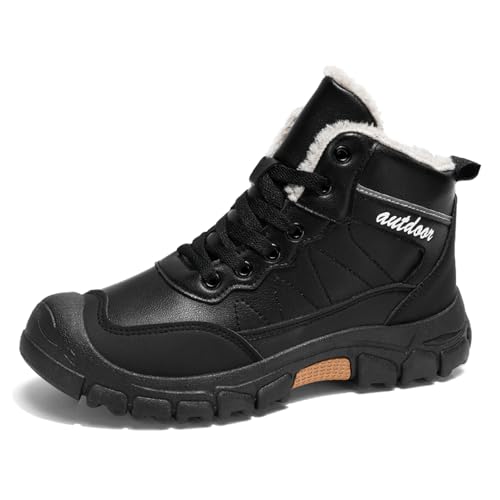 Winterschuhe Warm Gefütterte Schneestiefel Wasserdicht Bequem Winterstiefel Wanderschuhe Rutschfeste Winter Boots für Outdoor 39-44 von Xinghuanhua