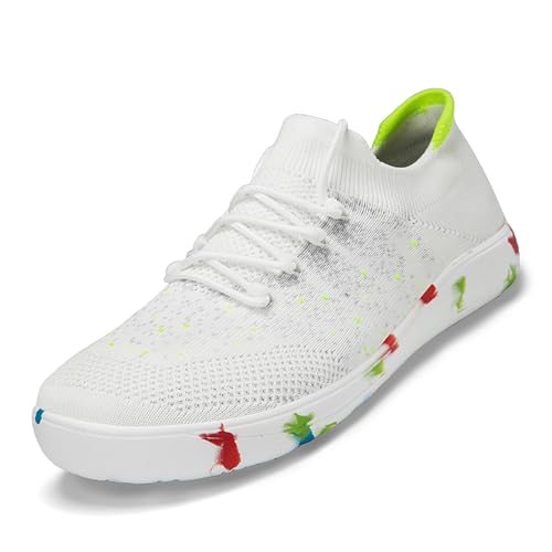 Xinghuanhua Barfußschuhe Herren Damen Bequeme Barfuss Schuhe Sneaker mit Breite Zehenbox Sportschuhe Leicht Atmungsaktiv Traillaufschuhe Zero-Drop Solhe Turnschuhe 39-48EU von Xinghuanhua