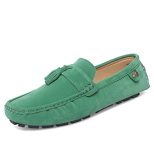 Xinghuanhua Bequeme Fahrschuhe Mokassin Weiche Lederschuhe Hausschuhe Penny Modische rutschfeste Fahrschuhe Casual Flat von Xinghuanhua