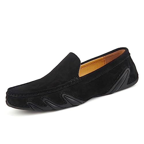 Xinghuanhua Bequeme Fahrschuhe Mokassin Weiche Lederschuhe Hausschuhe Penny Modische rutschfeste Fahrschuhe Casual Flat von Xinghuanhua