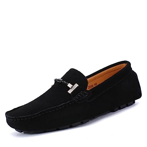 Xinghuanhua Bequeme Fahrschuhe Mokassin Weiche Lederschuhe Hausschuhe Penny Modische rutschfeste Fahrschuhe Casual Flat von Xinghuanhua