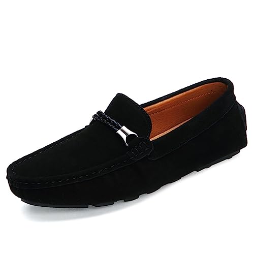 Xinghuanhua Bequeme Fahrschuhe Mokassin Weiche Lederschuhe Hausschuhe Penny Modische rutschfeste Fahrschuhe Casual Flat von Xinghuanhua