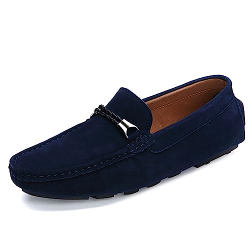 Xinghuanhua Bequeme Fahrschuhe Mokassin Weiche Lederschuhe Hausschuhe Penny Modische rutschfeste Fahrschuhe Casual Flat von Xinghuanhua