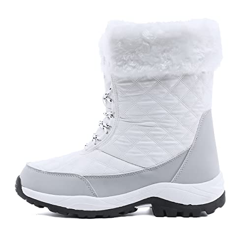 Xinghuanhua Damen Schneestiefel Mit hohem Top und Plüsch Anti-Rutsch von Xinghuanhua