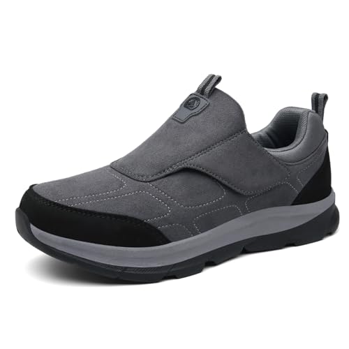 Xinghuanhua Diabetiker Schuhe Herren Klettverschluss Damen Walkingschuhe Freizeitschuhe Sportschuhe Bequeme rutschfest Schuhe Mittleren und Höheren Alters Gr.35-46 von Xinghuanhua