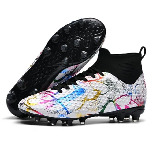 Xinghuanhua Fußballschuhe Herren High Top Jugendliche Professionelle Fussballschuhe Kinder Outdoor Sport Football Schuhe Kunstrasen Stollenschuhe Athletics Trainingsschuhe von Xinghuanhua