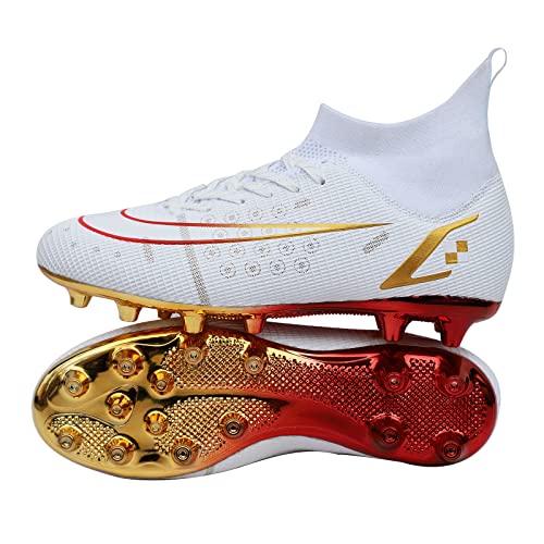 Xinghuanhua Fußballschuhe Jungen Fußballschuhe Mit Goldsohlen Spikes Fußballschuhe für Studenten Grass Trainingsschuhe Outdoor Fußballschuhe von Xinghuanhua