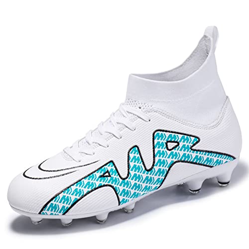 Xinghuanhua Fußballschuhe Unisex High Top Fußballschuhe Jungen Professional Spike Training Fußballschuhe Outdoor Sneakers von Xinghuanhua