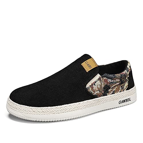 Xinghuanhua Herren Espadrilles Mokassins Atmungsaktiv Mode Bequeme Flache Slipper Loafer Weich Comfort Fahrschuhe Freizeitschuhe EU39-44 von Xinghuanhua