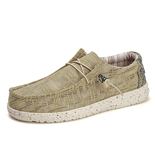 Xinghuanhua Herren Freizeitschuhe 2023 Mode Bequem Mokassins Bootsschuhe Loafers Schuhe Flache Fahren Halbschuhe Beiläufig Slippers Atmungsaktiv Walkingschuhe 40-48 von Xinghuanhua