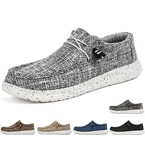 Xinghuanhua Herren Freizeitschuhe Mokassins Bootsschuhe Loafers Schuhe Flache Fahren Halbschuhe Beiläufig Slippers Atmungsaktiv Walkingschuhe von Xinghuanhua