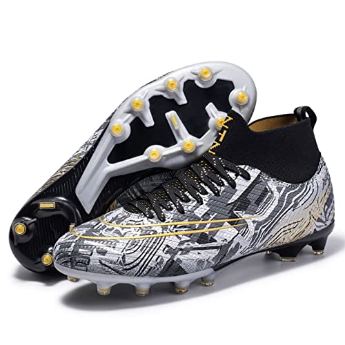 Xinghuanhua Herren Fußballschuhe Hightop Turf Cleats Fußballschuhe Athletic FG Fußballschuhe Outdoor Indoor Sportschuhe Jugendliche Sport Stiefel Xinghuanhua Herren Fußballschuhe Hightop Turf Cleats Fußballschuhe Athletic FG Fußballschuhe Outdoor Indoor Sportschuhe Jugendliche Sport Stiefel von Xinghuanhua