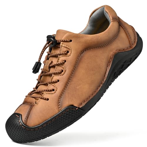 Xinghuanhua Herren Handgefertigt Leder Schuhe Loafers Mokassins Bequeme Freizeitschuhe Fahren Schuhe EU38-46 von Xinghuanhua