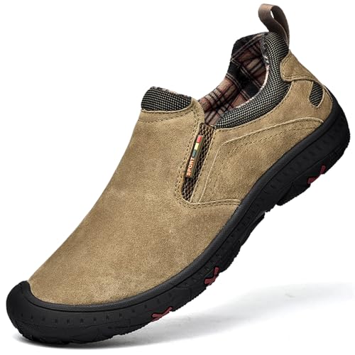 Xinghuanhua Herren Handgefertigte Schuhe Leder Outdoorschuhe Mode Komfort Wanderschuhe Klassische Qualität Freizeitschuhe EU38-48 von Xinghuanhua