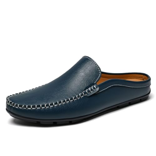 Xinghuanhua Herren Loafer Leder Flach Atmungsaktive Loafer Bequeme Fahrschuhe Hausschuhe von Xinghuanhua
