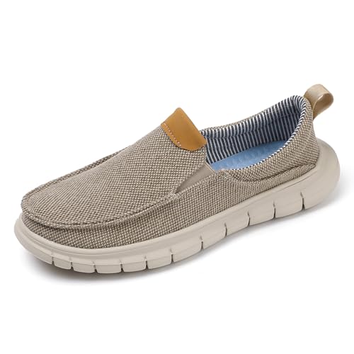 Xinghuanhua Herren Slipper Männer Halbschuhe Freizeitschuhe Mokassins Bootsschuhe Loafers Business Leicht Schuhe Flache Fahren Weiche Bequeme Atmungsaktiv Walkingschuhe 39-47 von Xinghuanhua
