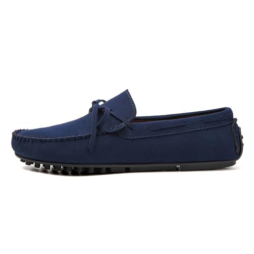 Xinghuanhua Herrenmode Mokassins Hausschuhe Elegante Schnalle Low Top Schuhe Bequeme Wildleder Fahrschuhe von Xinghuanhua