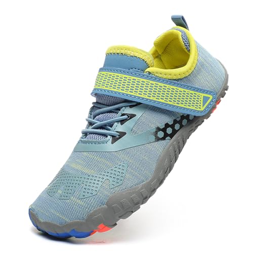 Xinghuanhua Kinder Barfußschuhe Schnell Trocknend Barfussschuhe Badeschuhe Atmungsaktiv rutschfest Leicht Strandschuhe für Jungen Mädchen, 24-36 EU von Xinghuanhua