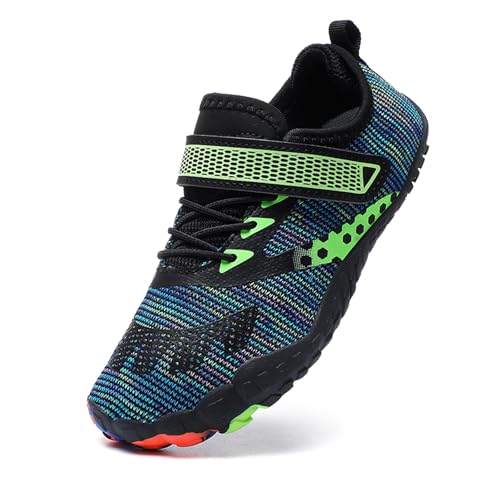 Xinghuanhua Kinder Barfußschuhe Schnell Trocknend Barfussschuhe Badeschuhe Atmungsaktiv rutschfest Leicht Strandschuhe für Jungen Mädchen, 24-36 EU von Xinghuanhua