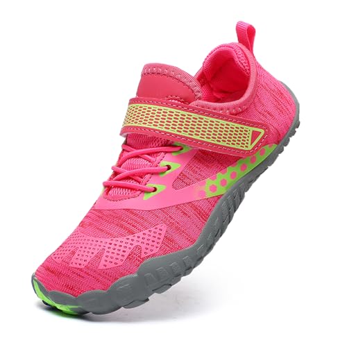 Xinghuanhua Kinder Barfußschuhe Schnell Trocknend Barfussschuhe Badeschuhe Atmungsaktiv rutschfest Leicht Strandschuhe für Jungen Mädchen, 24-36 EU von Xinghuanhua