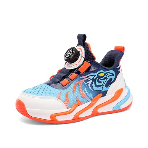 Xinghuanhua Kinder Sneaker Laufschuhe Jungen Mädchen Sportschuhe Drachemotiv Tigermotiv Turnschuhe Bequem Atmungsaktiv Leicht Outdoor Sport Freizeit Schuhe Joggingschuhe EU29-39 von Xinghuanhua