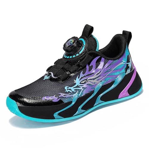 Xinghuanhua Kinder Sneaker Laufschuhe Jungen Mädchen Sportschuhe Drachemotiv Tigermotiv Turnschuhe Bequem Atmungsaktiv Leicht Outdoor Sport Freizeit Schuhe Joggingschuhe EU29-39 von Xinghuanhua