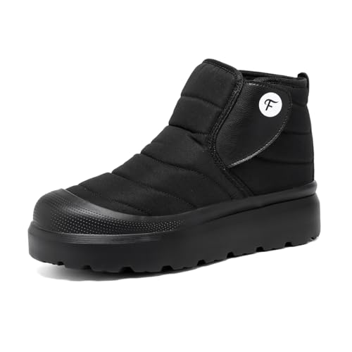 Xinghuanhua Warme Schneestiefel im Winter: stilvolle und bequeme Outdoor-Schuhe (Schwarz) von Xinghuanhua