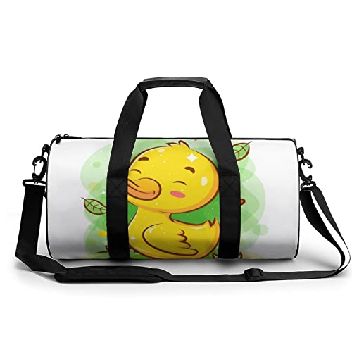 Sporttasche Kinder Süße Ente Reisetasche Wasserdicht Trainingstasche Schwimmtasche Weekender Für Mädchen Jungen 45x23x23cm von Xingruyun