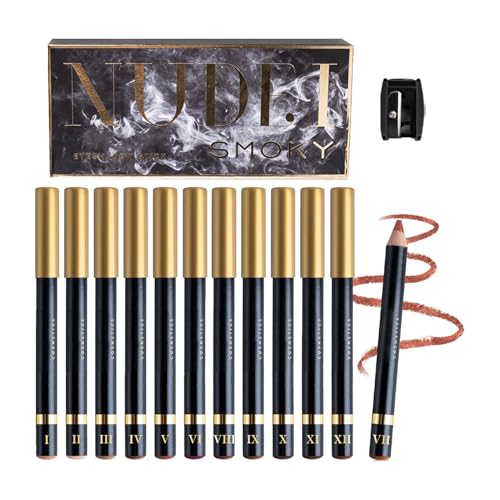 12 Farben Lidschattenstift – Eyeliner-Stift-Set, 12 Farben Eyelinerstift – 12 Farben Lidschattenstift, bunter Glitzer-Eyelinerstift für Frauen, Männer, Make-up-Künstler von Xinhuju